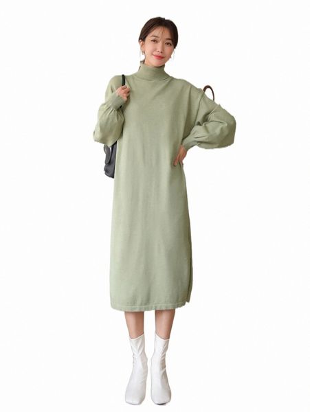 

women's sweaters dazy turtleneck drop shoulder sweater dress v77r#, White;black