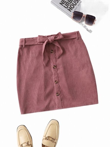 

plus size pants plus high waist button detail corduroy skirt j1cm#, Black