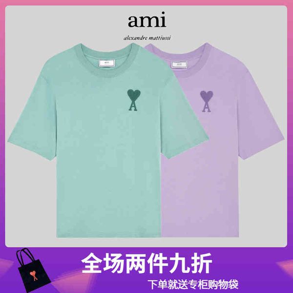 

t shirts mens classic amies trendy oversize paris love short sleeve loose letter summer casual cotton fashionable polo shirt, White