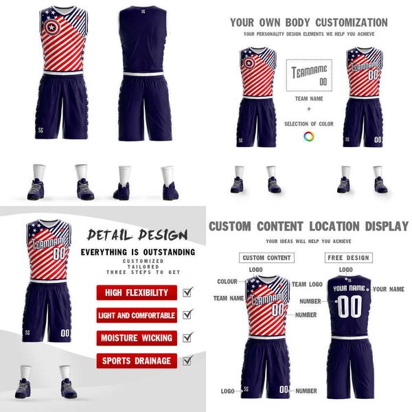 

2022 basketball jersey custom men youth set uniforms kits diy clothing breathable s shorts quick dry shirt, Black