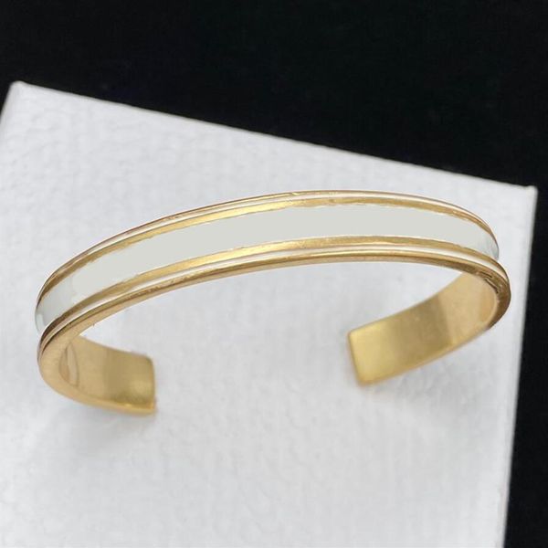 

classic simple letter bracelet bangle luxury designer letters bracelets women lady party wedding jewelry anniversary gift with box303g, Golden;silver