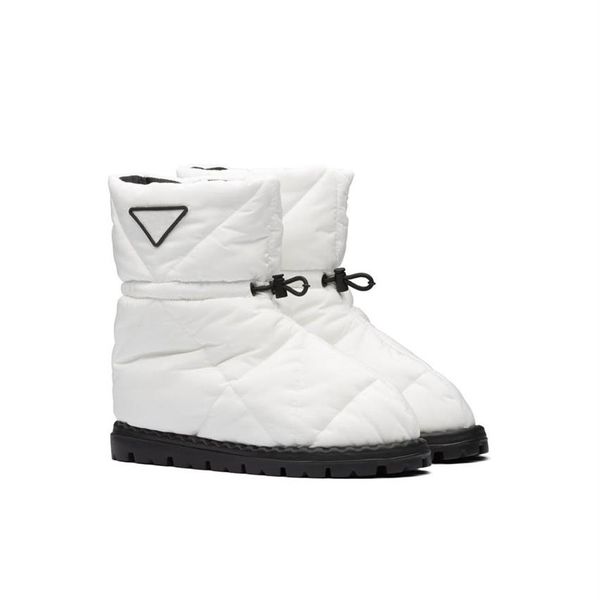 

quilted nylon medium moon boots women ankle genuine leather embroidered laureate platform martin chunky heel star trail boot winte2754249p, Black