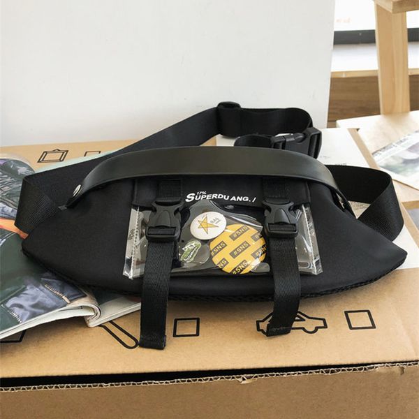 

chest bag men's tide brand fashion street trend youth student messenger oxford cloth casual waist
