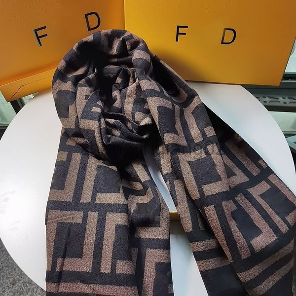 

designer cashmere head ff fend scarf woman mens lovers autumn winter new luxe fashion brand shawl female letter warm fd scarf, Blue;gray