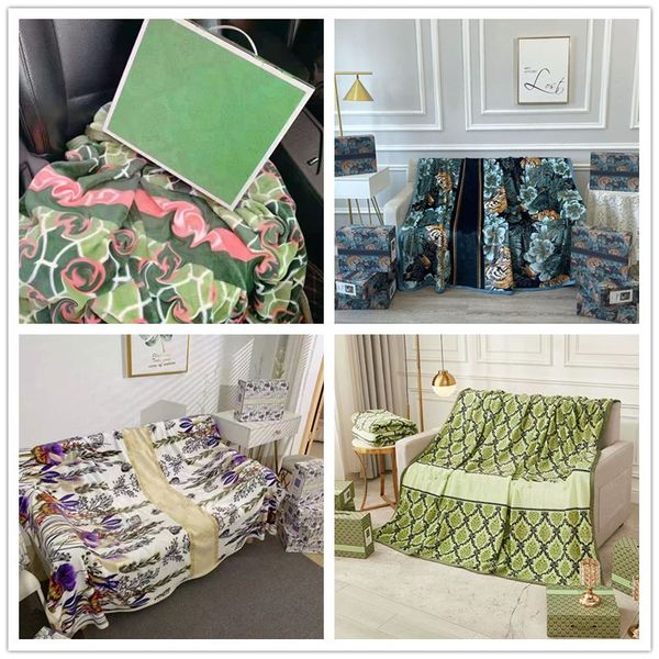 

brand letter designer blankets winter coral fleece blanket shawl summer air conditioning blanket bath towel high grade christmas gift 2023