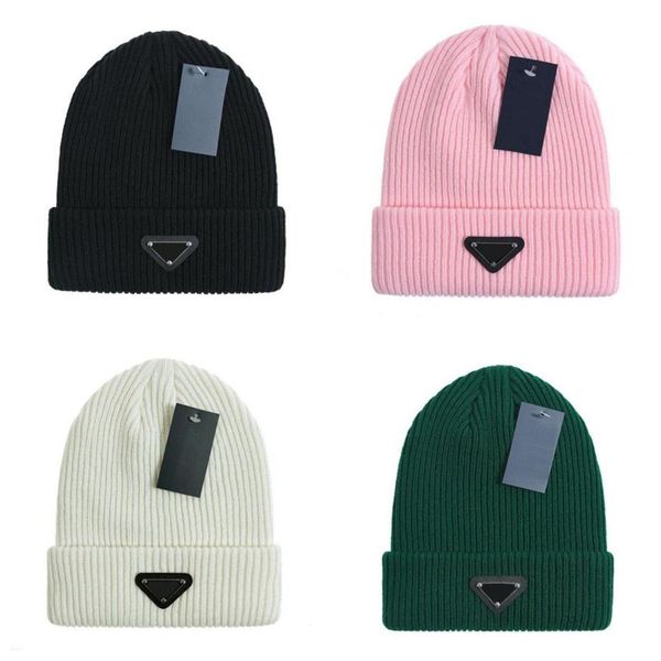 

luxury winter knitted hat designer beanie cap mens fitted hats casual gorros skull caps outdoor fashion bonnet 234, Blue;gray