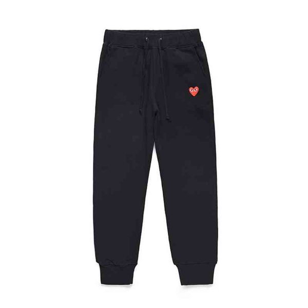 

others apparelheyplay fashion brand embroidered love men's and women's guard pants legged casual mid waist solid color sports, Black;white
