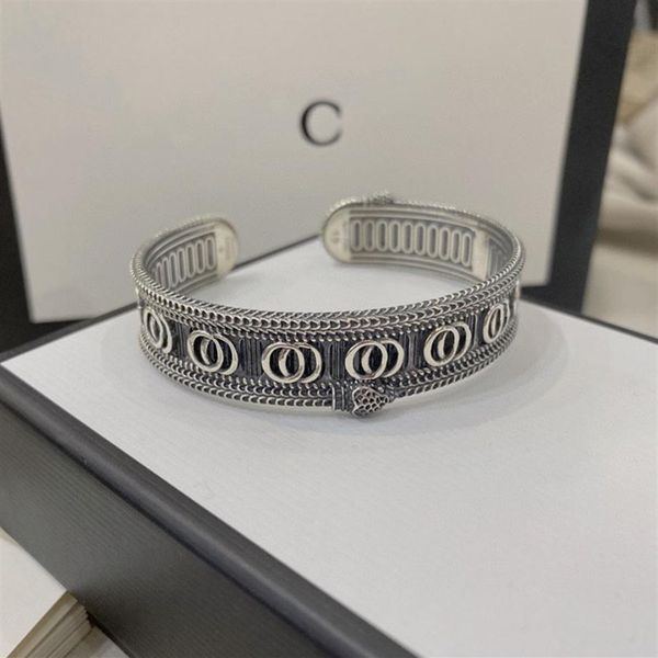 

luxury designer bracelet bangles mens and womens bracelets classic style adjustable opening gift gift for social gathering3037, Black