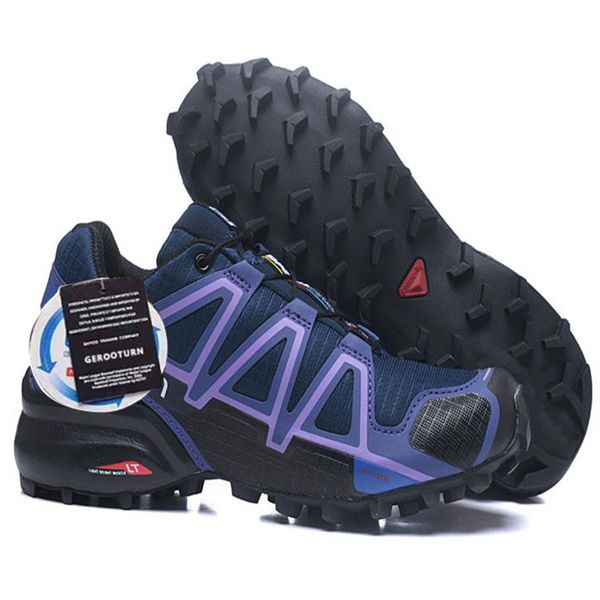 

womens sneaker 4s speedcross 4 iii cs trail running shoes carmine triple black purple run walking outdoor casual trainer298o, Black;brown