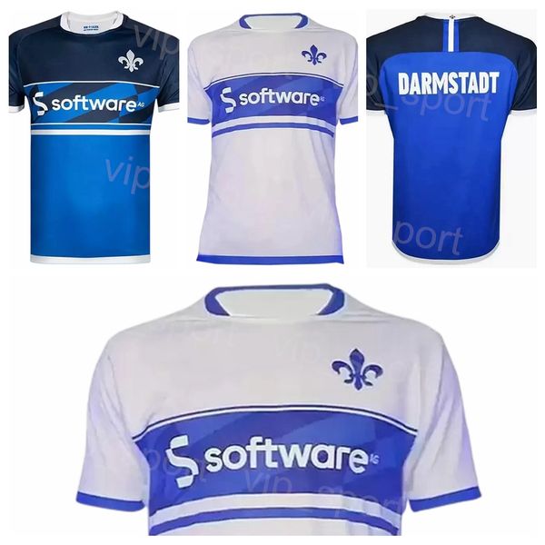 

22-23 club sv darmstadt 98 soccer jerseys mehlem tietz kempe manu wilhelmsson pfeiffer bader schuhen gjasula schnellhardt blue white team co, Black;yellow