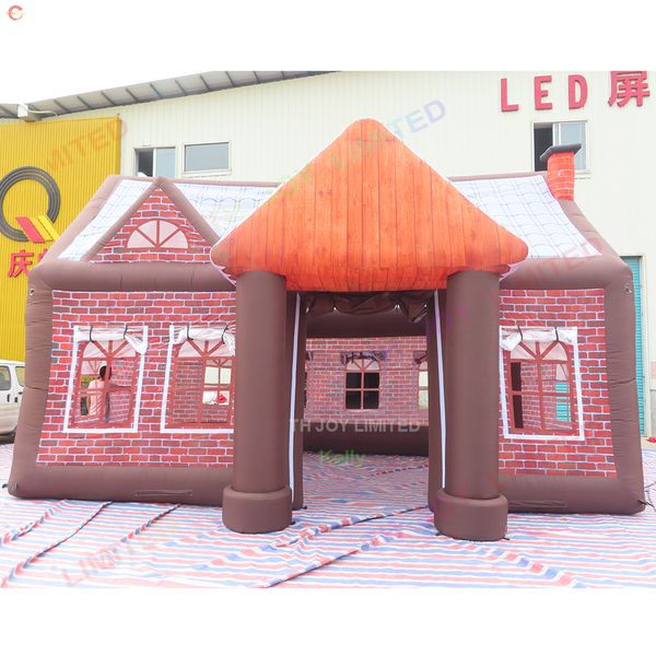 

ship outdoor activities 8x5x5mh inflatable pub tent with digital printing for sale