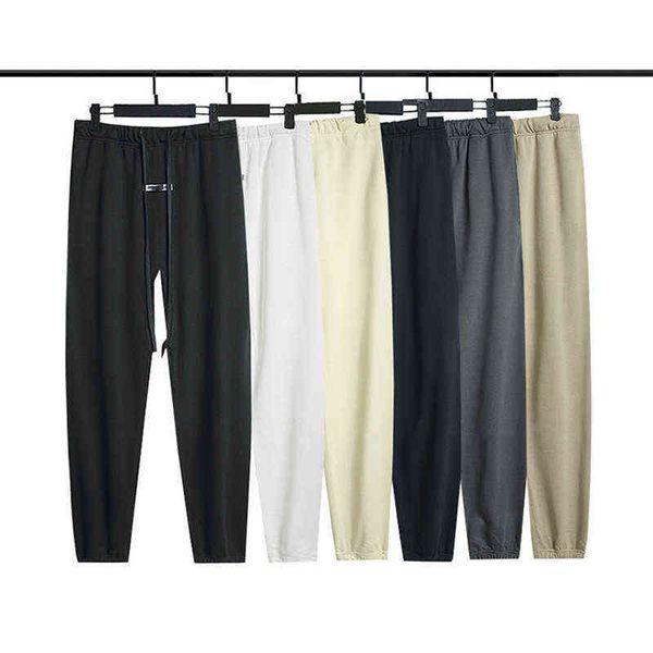 

men's pants designer mens reflective pants silocone letters print essential loose trousers casual sweatpants men women fog jogger high, Black