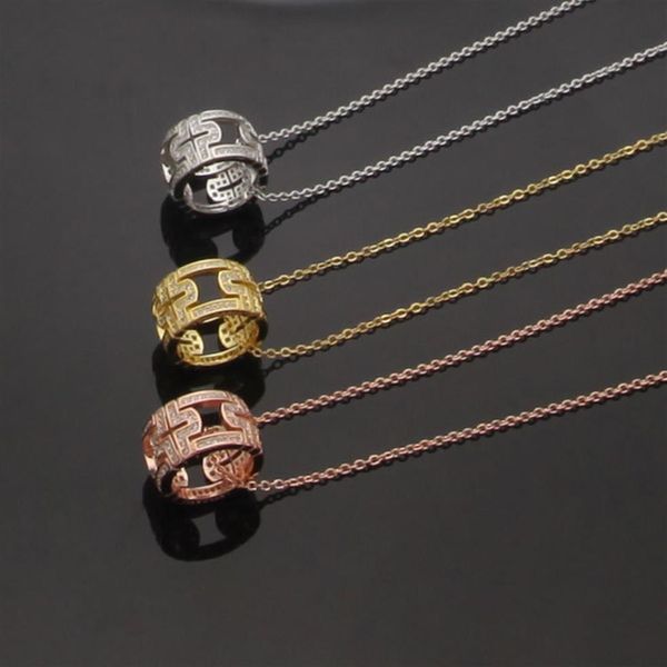 

luxury designer jewelry women necklace women circle diamond set necklace collar gold earrings fashion brand263j, Golden;silver