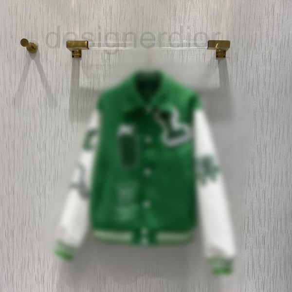 

men's jackets designer  autumn winter new green baseball jacket, Black;brown
