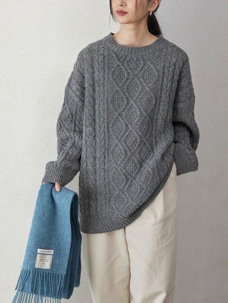 

women's sweaters dazy-less drop shoulder cable knit sweater j4qy#, White;black