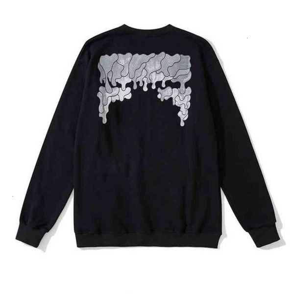 

classic brand mens sweatshirts offs luxury designers fashions back print arrow x hoodies loose hip hop hoodie autumn winter women, Black
