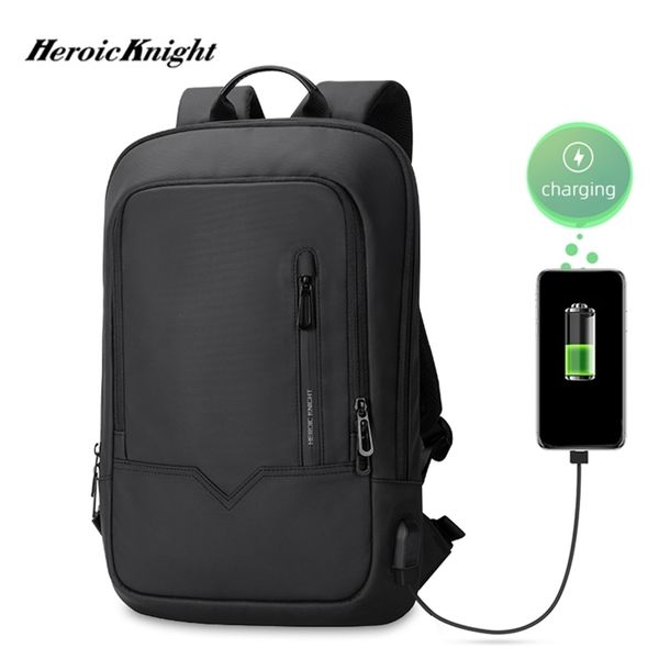 

backpack heroic knight men multifunctional backpack waterproof 14inch lapbag high capacity bag for school business man travel pack 220909