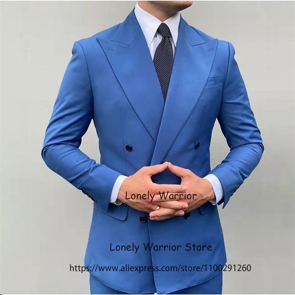 

men's suits blazers fashion blue mens suits slim fit business blazer double breasted wedding groom tuxedos 2 piece set terno masculino, White;black