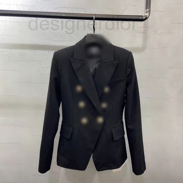 

women's suits & blazers designer the same bal bal of yubo classic waist closed double row button and lapel collar suit jacket lion head, White;black