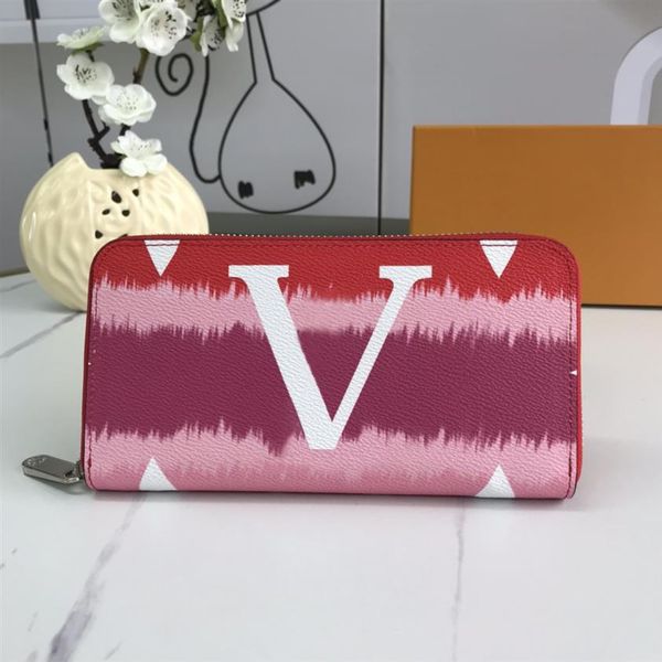 

fashion flowers designer wallets luxurys mens womens leather bags classic letters key coin purse original box plaid card h322z, Red;black