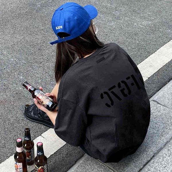 

designer summer 2023 cotton t shirt fear of goddessessentilass fog season 7 main line fg7c flocking letter short sleeve t shirt for men and, White;black
