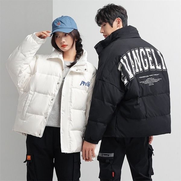 

mens down parkas winter down jackets men letter print white duck down jackets fashion windproof warm parkas outdoor couple winter coats 2209, Black