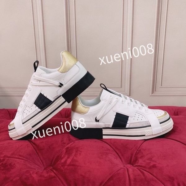 

2022 luxurys designer ace shoes men women casual sneakers chaussures leather trainers embroidery stripes sneaker walking sports shoe hc21041, Red;white