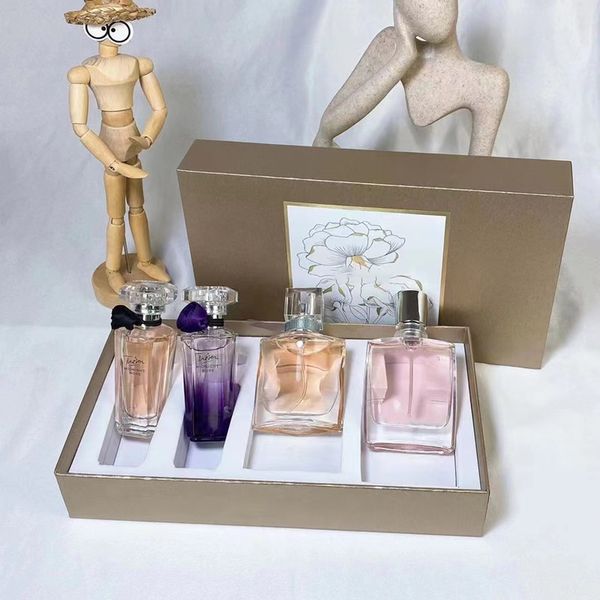 

2022 latest perfume set 30mlx4 la vie est belle midnight rose miracle perfume kit 4 in 1 with box festival gift for women and fast delivery