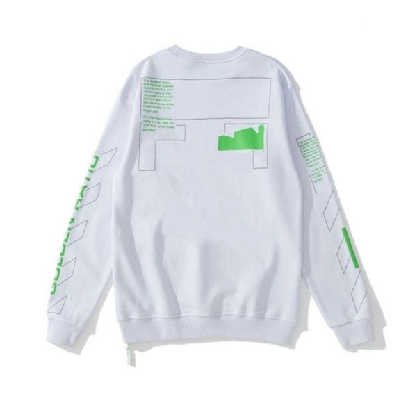 

mens classic offs sweatshirts designer fashions hoodies loose pullover hip hop oil paint back arrow x women hooded casual, Black