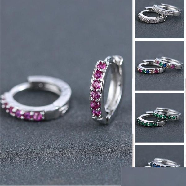 

hoop huggie hoop hie daith conch snug earring nose ring zircon ear stud cubic zirconia cz piercing colorf earringshoop drop delive dhnnp, Golden;silver