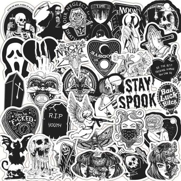 

100pcs gothic sticker skull graffiti stickers for lapskateboard motorcycle decals