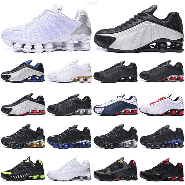

nice shox tl running shoes men women r4 oz nz 301 triple black white silver enigma royal blue speed red lime blast discount mens womens251d