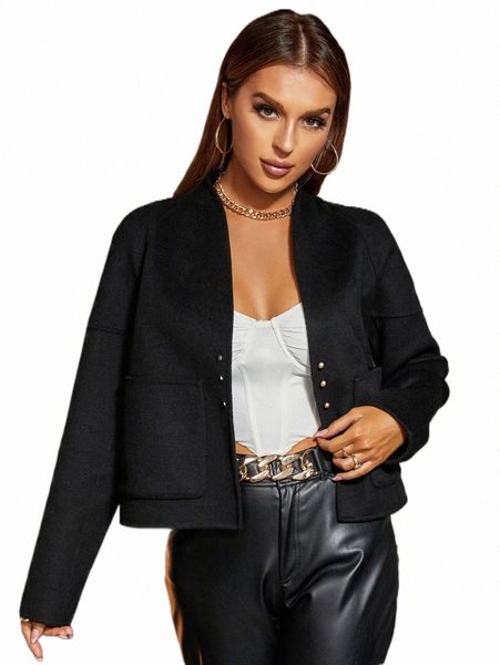 

women's down & parkas miegofce raglan sleeve single breasted overcoat n6sh#, Black