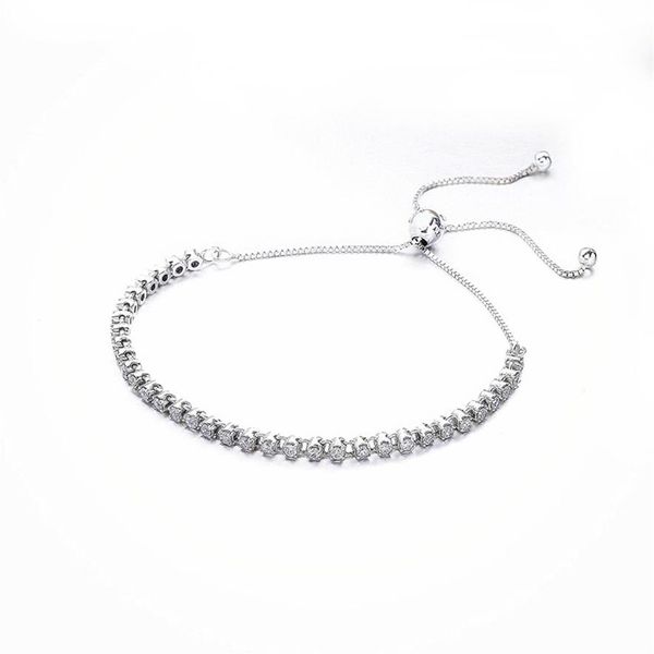 

exquisite cz diamond bracelet for pandora luxury 925 sterling silver cz diamond ladies bracelet with original box hol335j, Golden;silver