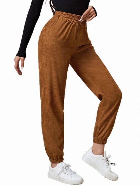 

women's pants & capris solid corduroy carrot pants d1tj#, Black;white