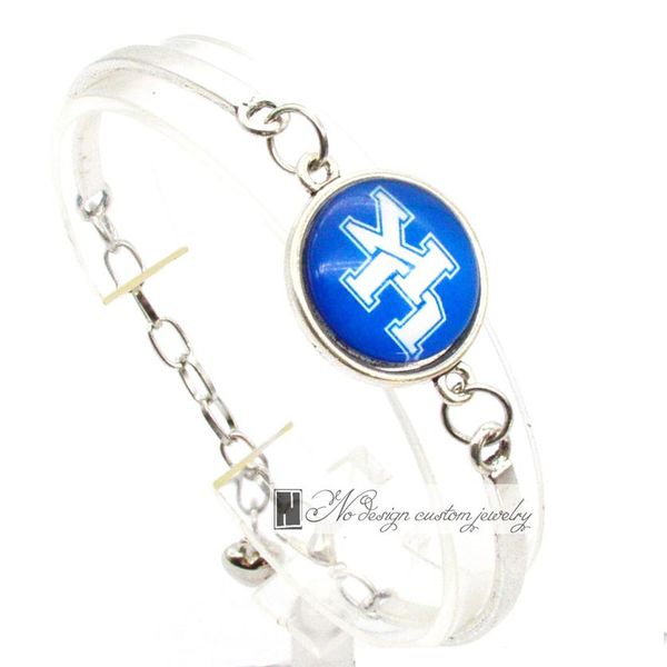 

2017 fashion bracelet&bangle kentucky wildcats nacc university team sport charms bracelet for women fan jewelry sp020202j, Golden;silver