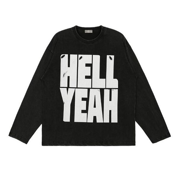 

tees black t shirt men women long sleeve t-shirt tee 2023ss, Black;brown