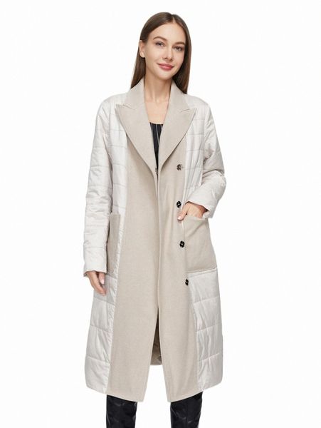 

women's down & parkas ziai button front patch pocket quilted coat c1zc#, Black