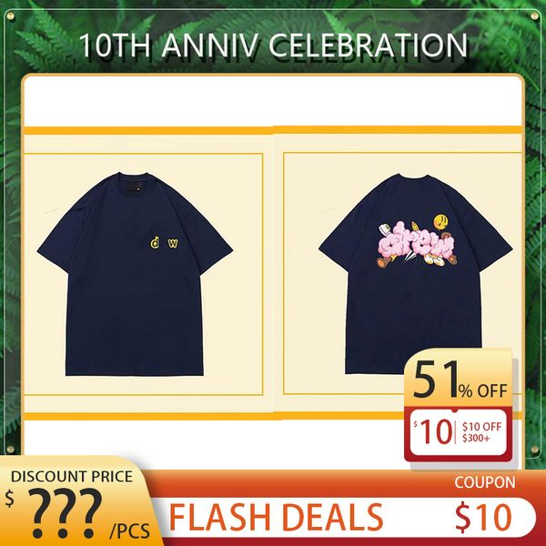 

2021 designer mens t-shirts smiley print brand t shirts summer quality men short sleeve, White;black