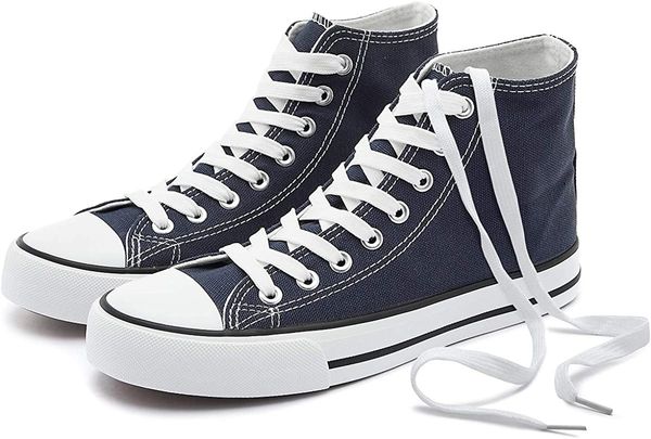 

navy high-canvas sports classic canvas walking sneakers