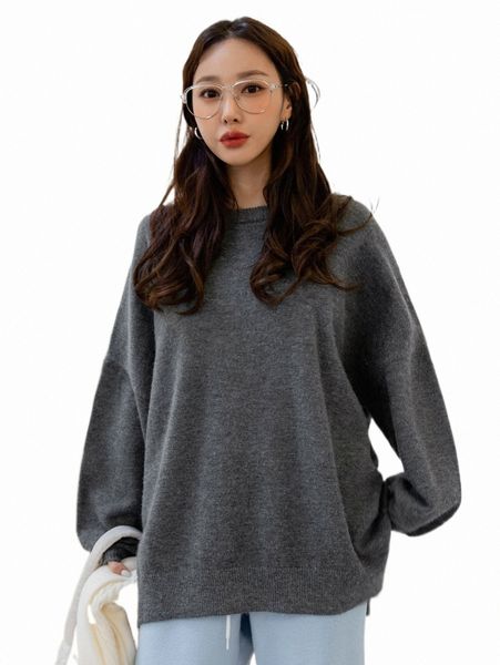 

women's sweaters dazy drop shoulder slit hem sweater s4w1#, White;black