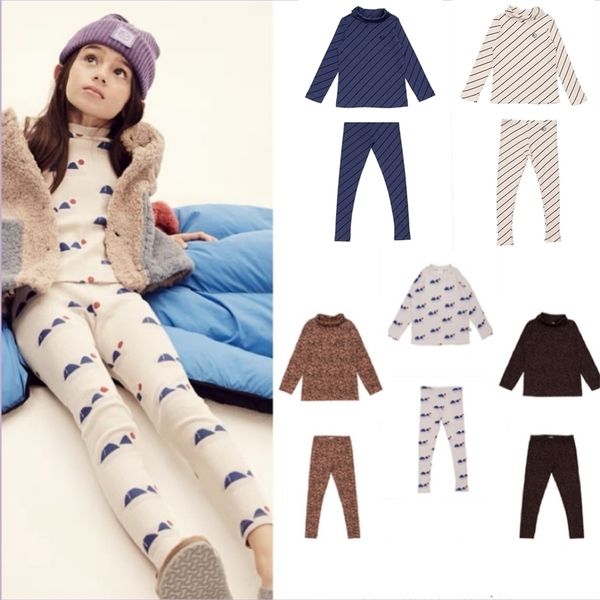 

pajamas autumn and winter homewear suit boys and girls cotton tshirt longsleeved leggings pajama set presale 220909, Blue;red