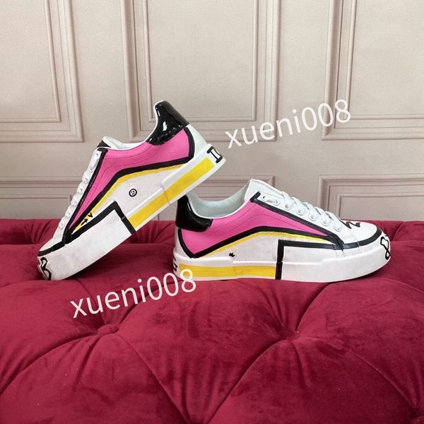 

men women screener webbing sneakers 34-41 designer stripe shoes fashion dirty leather lace-up tennis shoe fabric low high canvas sports hc21, Red;white