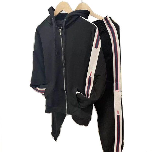 

designer mens tracksuit sets sweat suits sports suit men hoodies jackets tracksuits jogger suits jacket pants set man clothing sporting coat, Gray