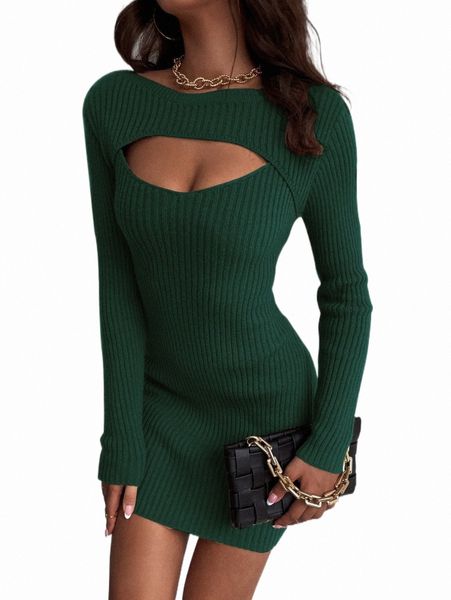 

women's sweaters cut out ribbed knit sweater dress u3fg#, White;black