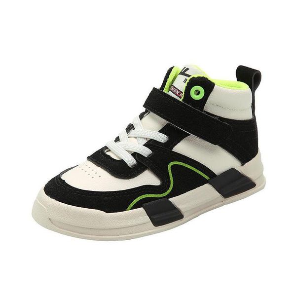 

sneakers kids shoes casual child autumn high-boys girls fashion e5530, Black;red