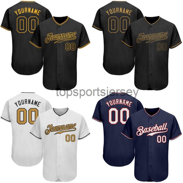 

2022 customize baseball jersey name/number printed mesh breathable short sleeve hip hop streetwear for men/lady/child big size, Black