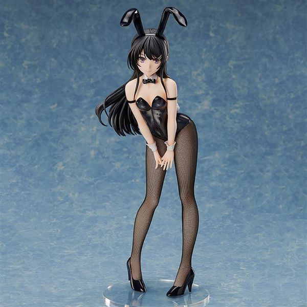 

40cm anime rascal does not dream of bunny girl senpai sakurajima mai girl anime pvc action figures toy anime figure gifts q0522233j