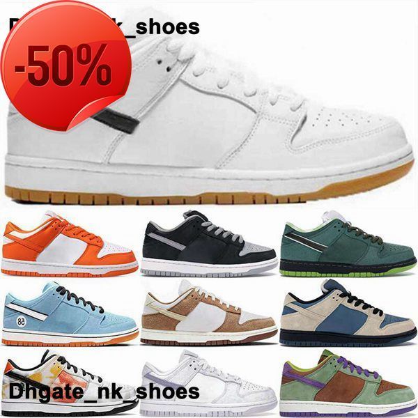 

dunksb trainers runnings mens casual shoes platform sb dunks low sneakers women gray youth zapatillas purple camouflage orange golden green, Black
