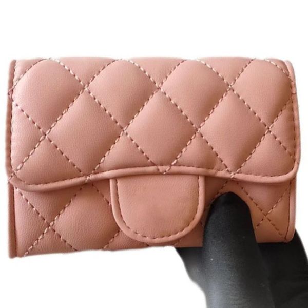 

new quality flap wallets fashion purse clutch genuine leather wallet women credit id card holder coin s designer classic baggu, Red;black